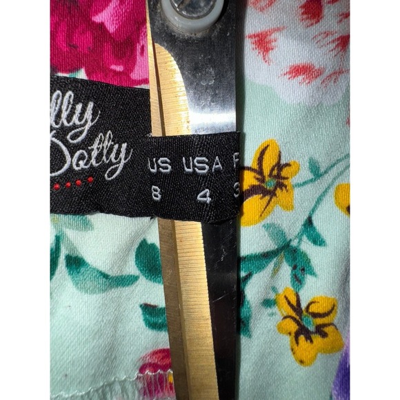 Dolly & Dotty Claudia Flirty Fifties Swing‎ Floral Dress green size 4 - Picture 7 of 9